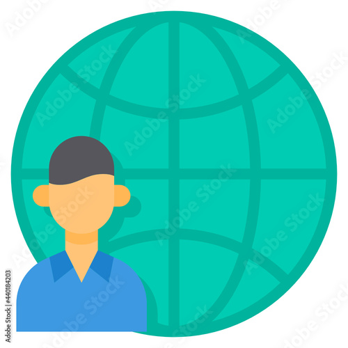 Candidate flat icon