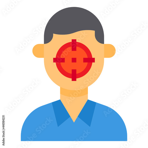 Headhunting flat icon