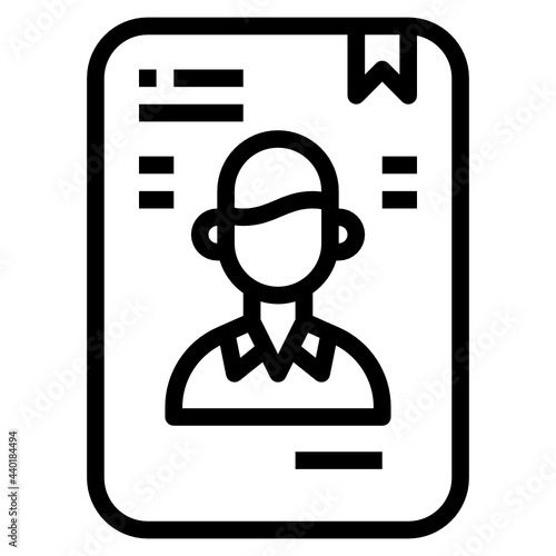 Curriculum outline icon