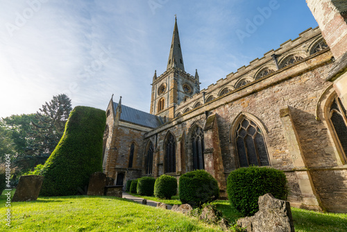 Fotografie Holy Trinity Church in Stratford upon Avon in a beautiful summer day, England, U