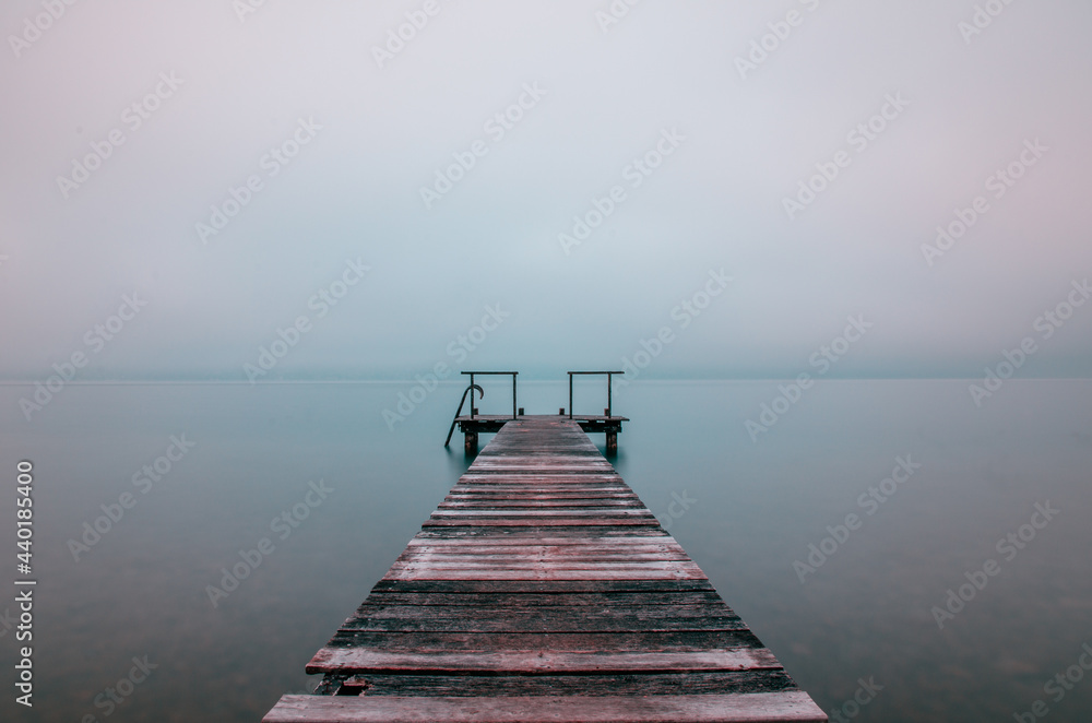 Fototapeta premium Lac d'Annecy, Le ponton