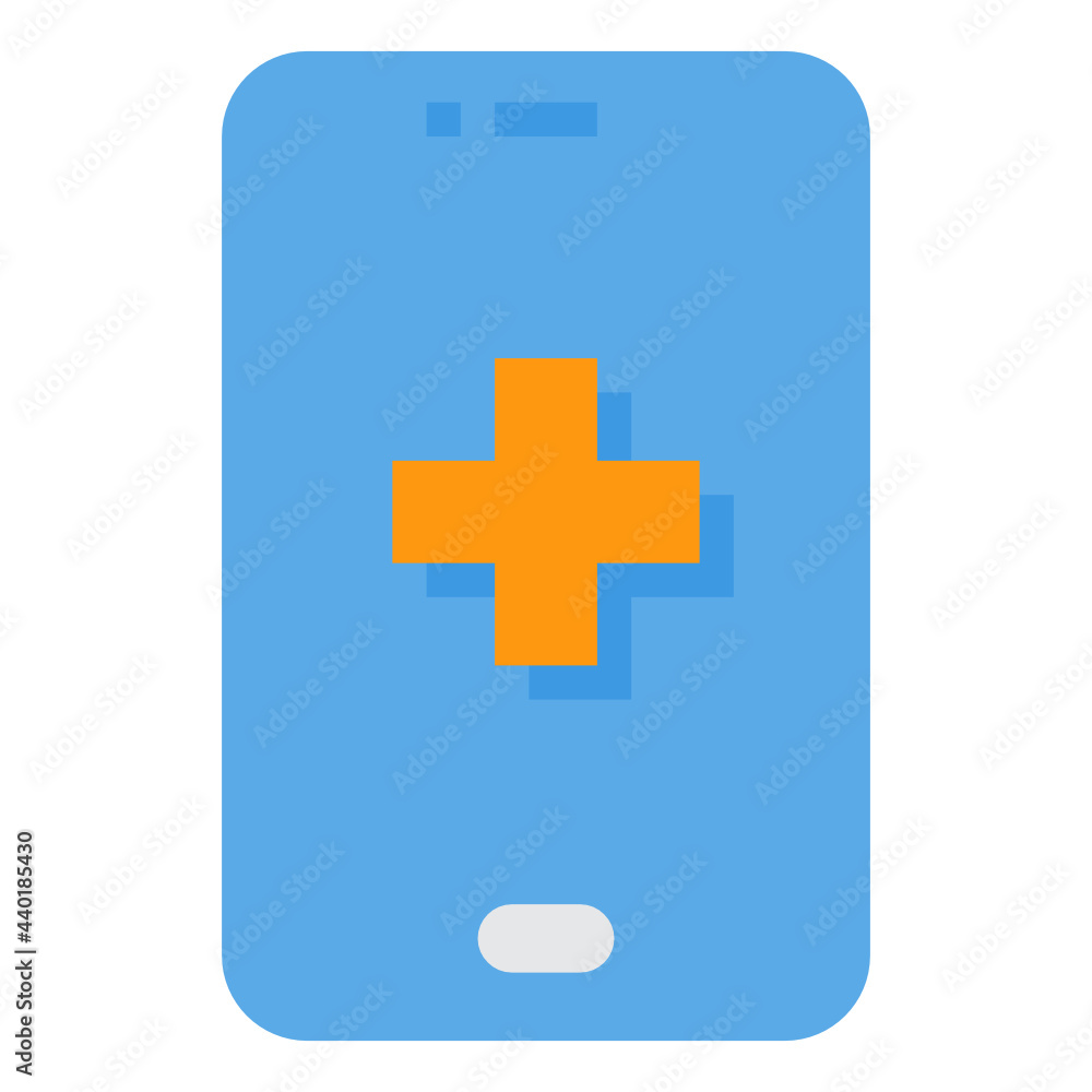 Fototapeta premium Smartphone flat icon