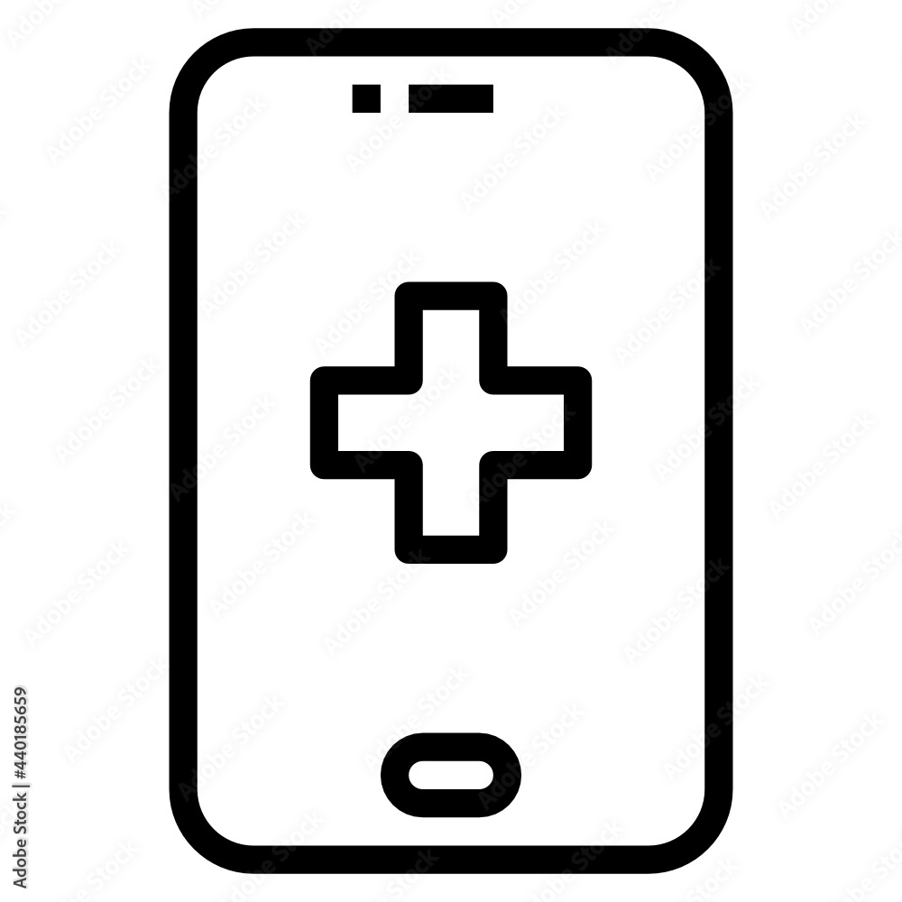 Obraz premium Smartphone outline icon