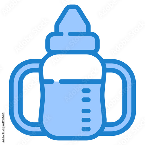 Sippy cup blue style icon