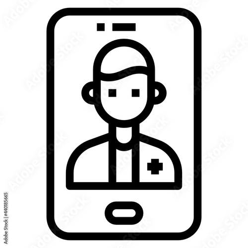 Smartphone outline icon