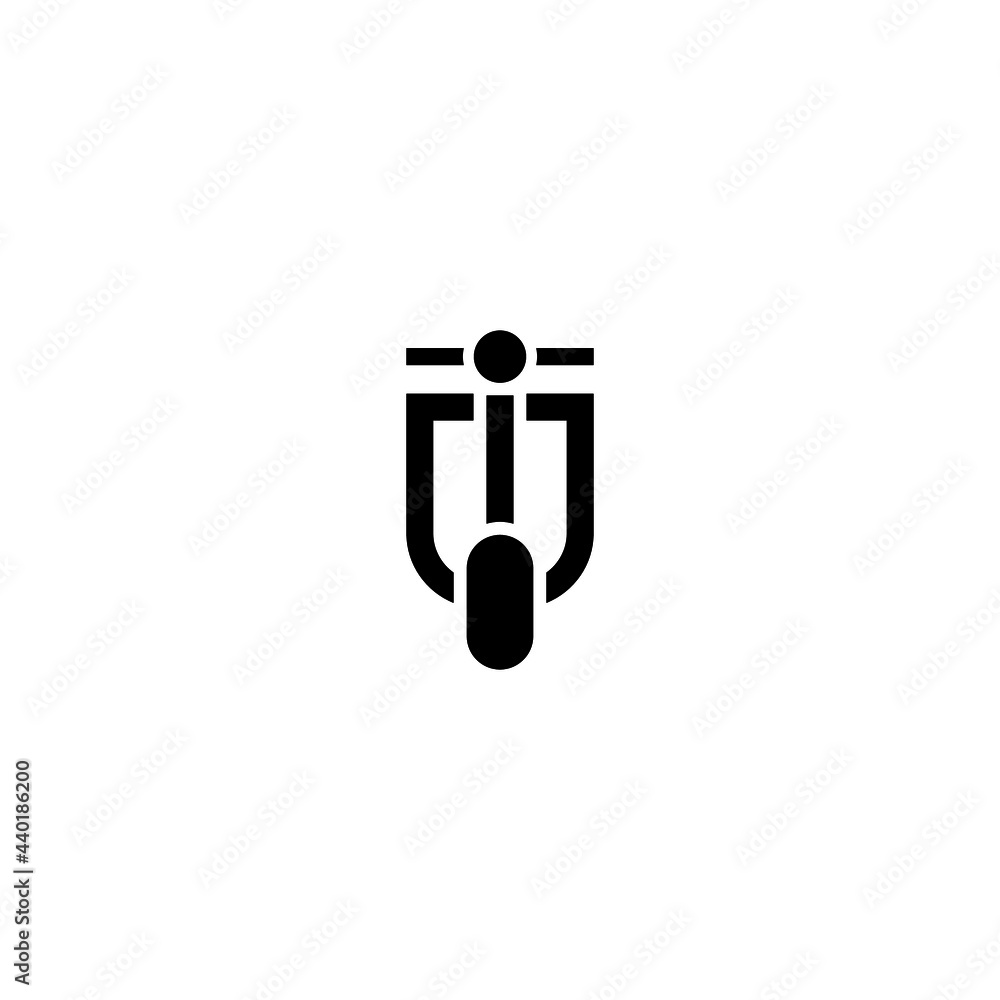 Scooter Icon Logo Simple and clean design Scooter Icon Logo Simple and clean design