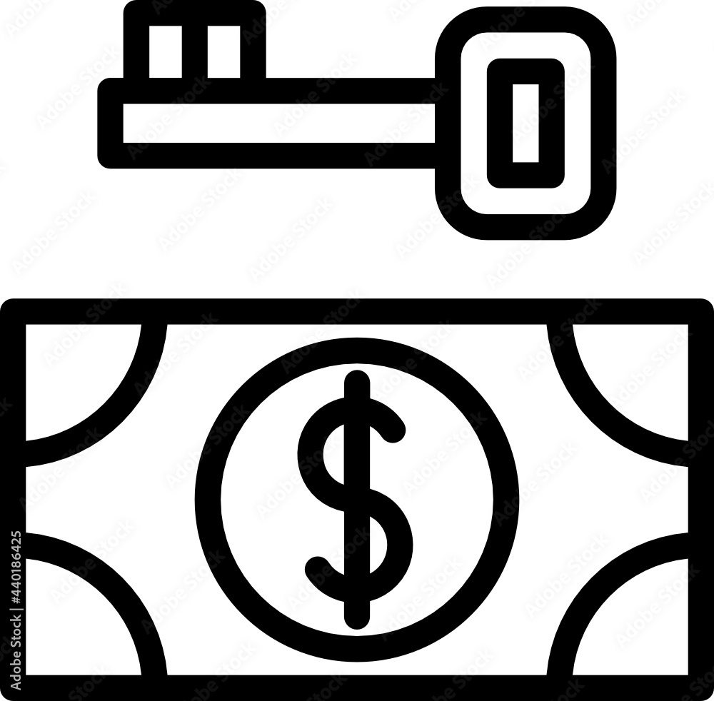 ransomware minimal line icon