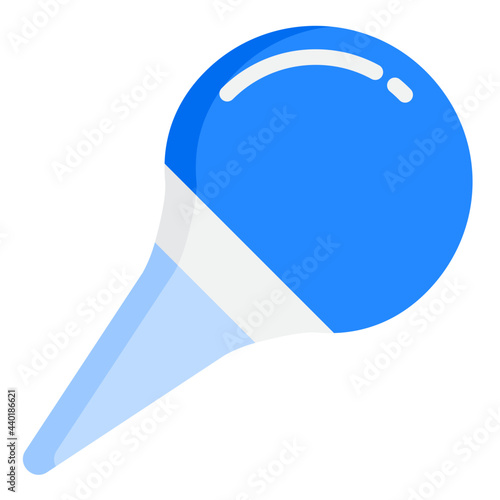 Nasal aspirator flat style icon