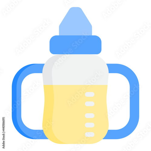 Sippy cup flat style icon