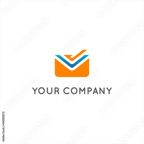 Free Download Minimalist and modern messaging logo vector design for companies  - GFXLoad