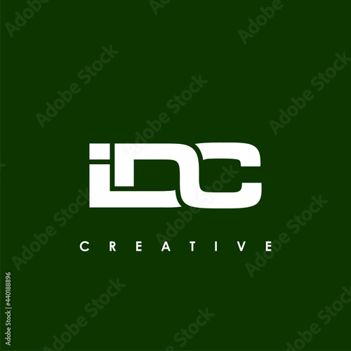 IDC Letter Initial Logo Design Template Vector Illustration photo