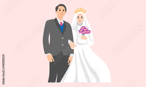 Wedding couple for engagement or marriage