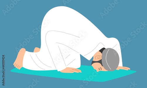 Muslim Doing Salah, Salat, Shalat, Sholaat photo