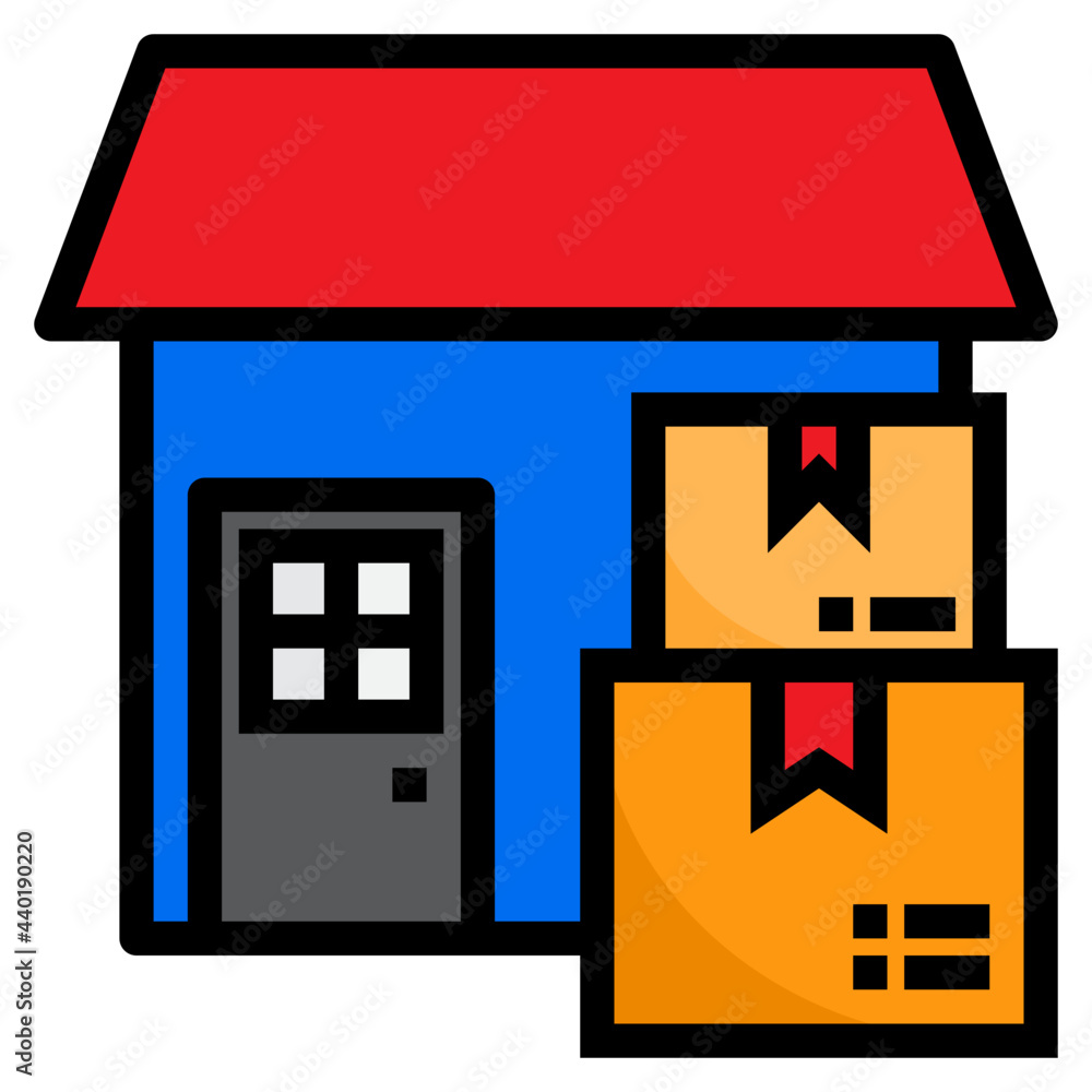 Delivery color line style icon Delivery color line style icon