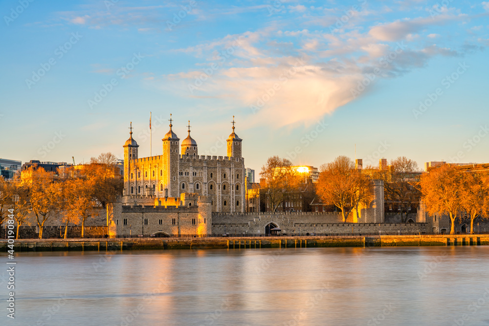 Tower of London in evening light