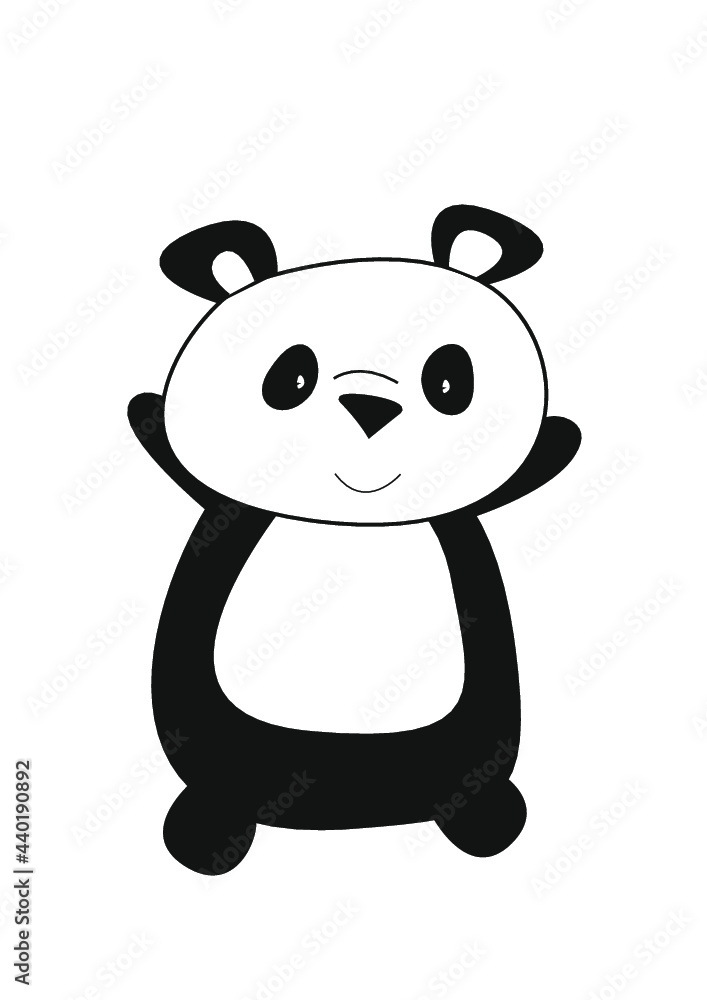 Naklejka premium Panda