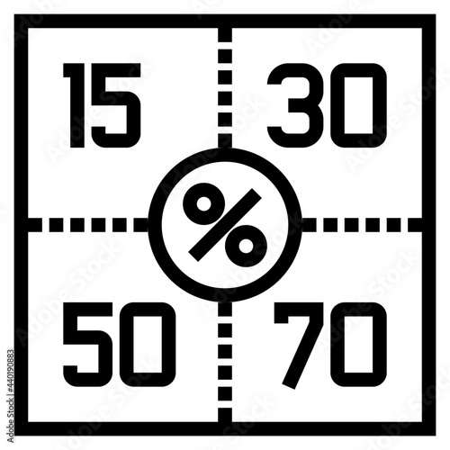 coupons outline style icon