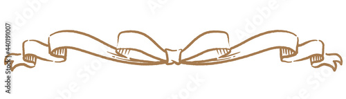 アンティークなリボンのオーナメント