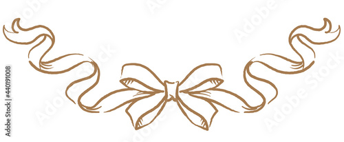 アンティークなリボンのオーナメント