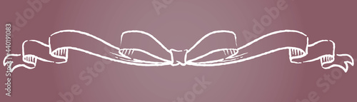 アンティークなリボンのオーナメント