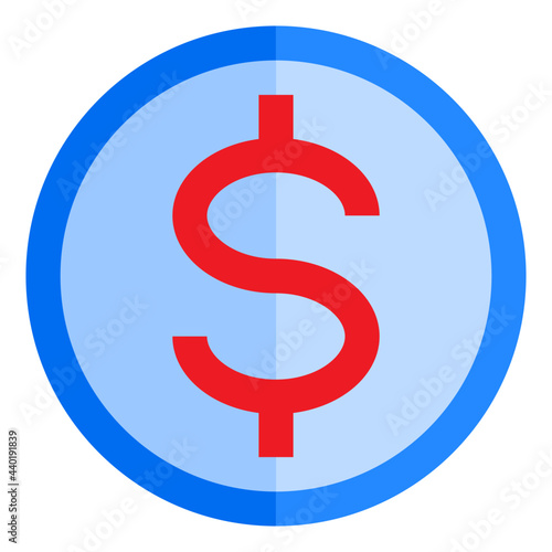 Budget planing flat style icon