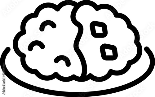 curry rice minimal line icon