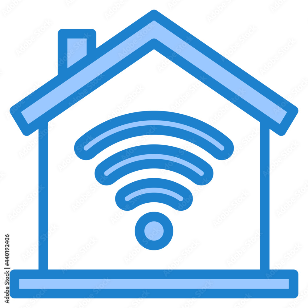 Domotics blue style icon Domotics blue style icon