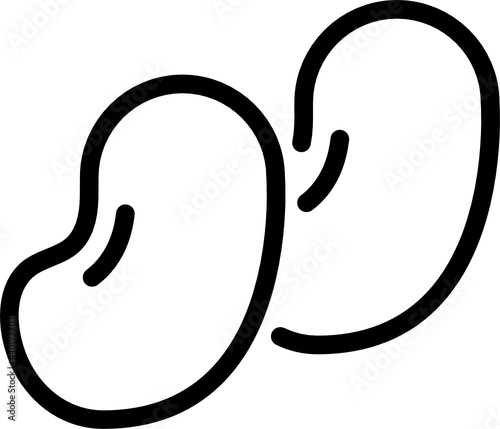 soybean minimal line icon