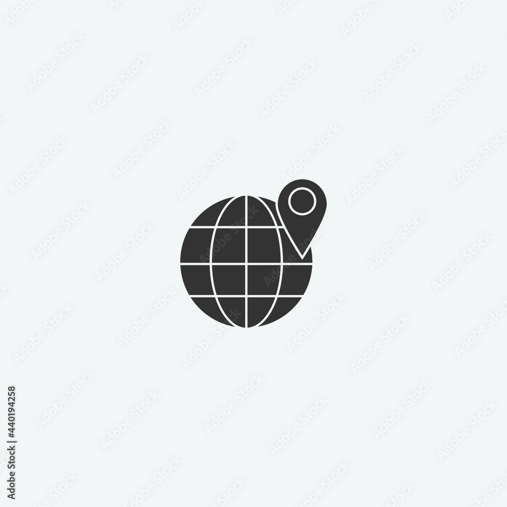 Location vector icon illustration sign Location vector icon illustration sign