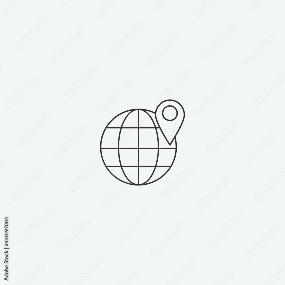 Location vector icon illustration sign Location vector icon illustration sign