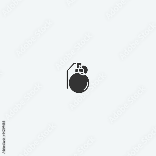 Grenade vector icon illustration sign