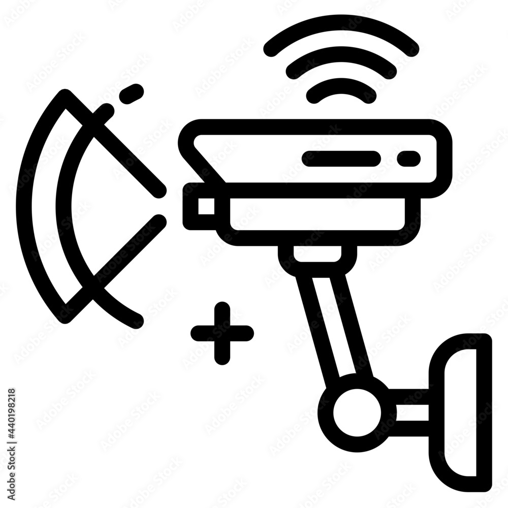 Cctv outline style icon Cctv outline style icon