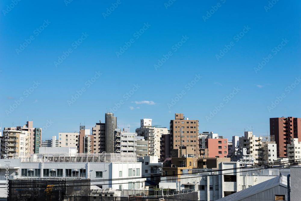 都市の風景　東京世田谷の町並み
