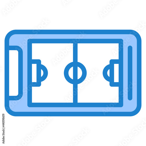 Soccer blue style icon