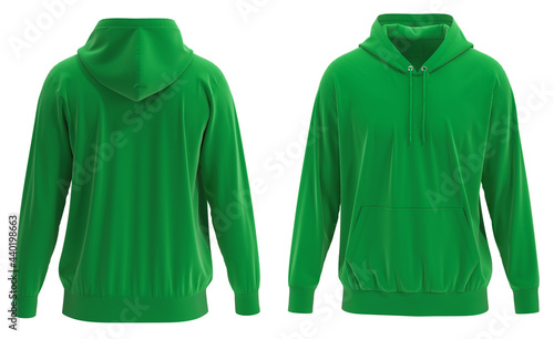 3D rendered Green hoodie