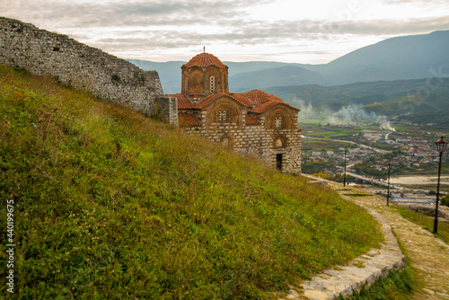 BERAT, ALBANIA: The orthodox church of Holy Trinity in the Castel of Berat. photo