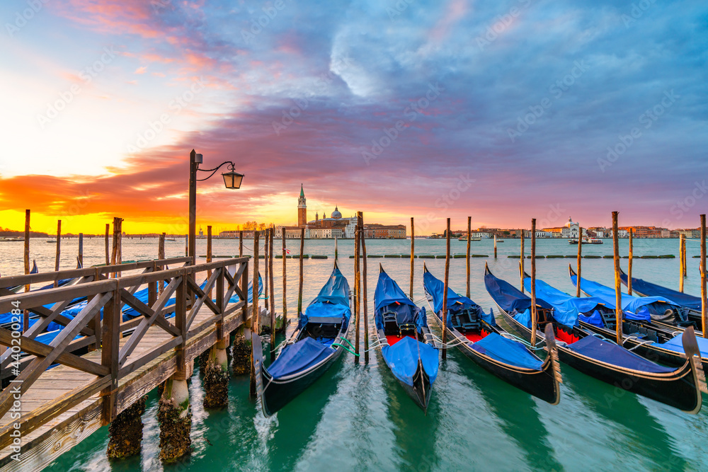 San Giorgio Maggiore at sunrise in Venice. Italy San Giorgio Maggiore at sunrise in Venice. Italy