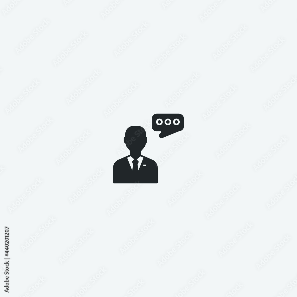 Entrepreneur vector icon illustration sign Entrepreneur vector icon illustration sign