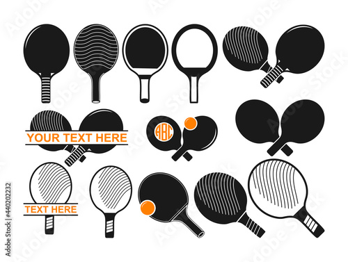 Ping pong, Ping pong paddle, Table tennis racket, Ping pong racket Vector
