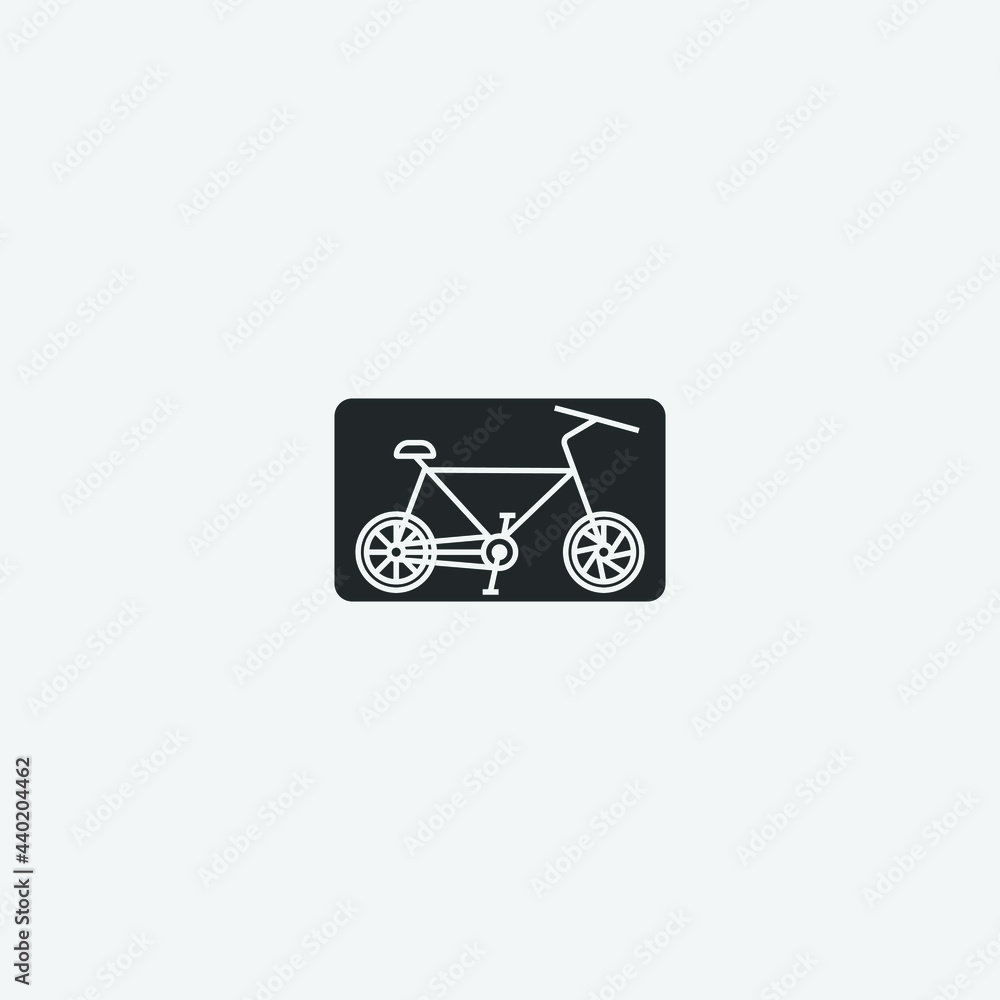 Bicycle vector icon illustration sign Bicycle vector icon illustration sign