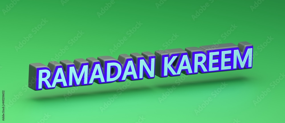 Abstract RAMADAN KAREEM 3D TEXT Rendered Poster (3D Artwork) Abstract RAMADAN KAREEM 3D TEXT Rendered Poster (3D Artwork)