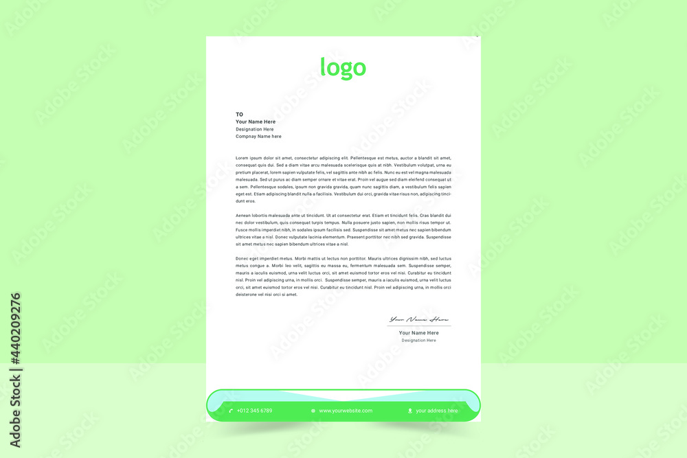 Letterhead template. Professional, Clean And Modern Abstract Letterhead Design. Business style letter head templates for your project design. Vector illustration. Letterhead template. Professional, Clean And Modern Abstract Letterhead Design. Business style letter head templates for your project design. Vector illustration.