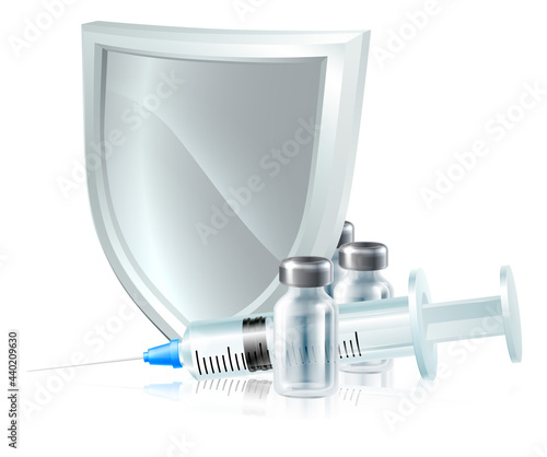 Vaccine Immunisation Syringe Medical Concept