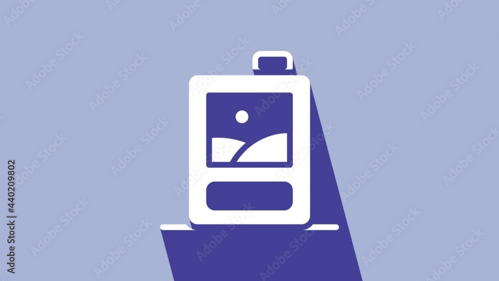 White Cardboard box of wine icon isolated on purple background. 4K Video motion graphic animation White Cardboard box of wine icon isolated on purple background. 4K Video motion graphic animation