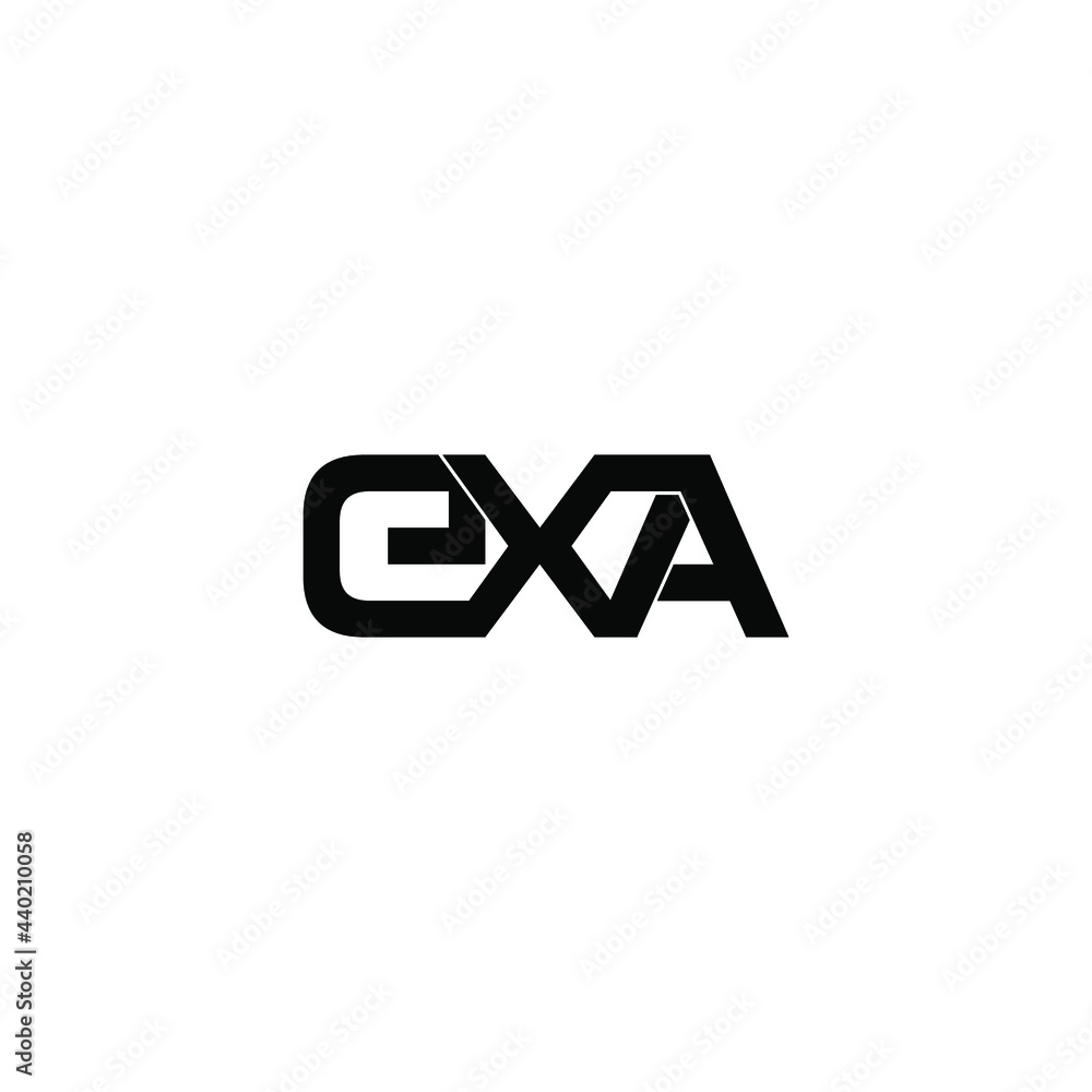 Obraz premium exa letter original monogram logo design