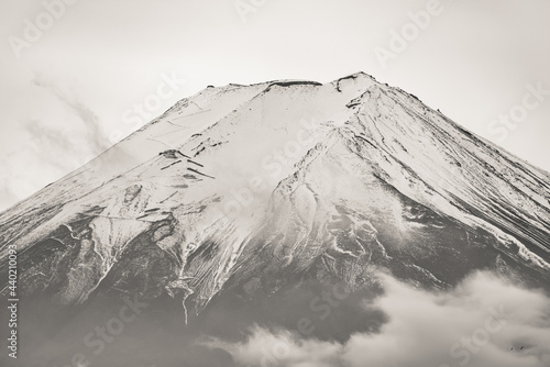 Mount Fuji in black and white - Japan