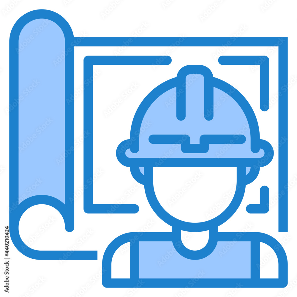 Engineer blue style icon Engineer blue style icon