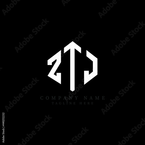 Free Download ZTJ letter logo design with polygon shape. ZTJ polygon logo monogram. ZTJ cube logo design. ZTJ hexagon vector logo template white and black colors. ZTJ monogram, ZTJ business and real estate logo.  - GFXLoad