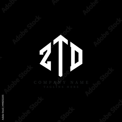 Free Download ZTD letter logo design with polygon shape. ZTD polygon logo monogram. ZTD cube logo design. ZTD hexagon vector logo template white and black colors. ZTD monogram, ZTD business and real estate logo.  - GFXLoad