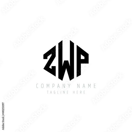 ZWP letter logo design with polygon shape. ZWP polygon logo monogram. ZWP cube logo design. ZWP hexagon vector logo template white and black colors. ZWP monogram, ZWP business and real estate logo. 